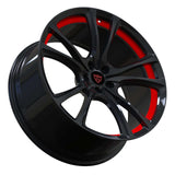 RVRN RV-MQ73 forged multi spoke Audi RS5 wheels with custom black finish, lightweight forged construction and advanced performance styling.