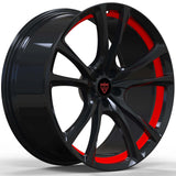 RVRN RV-MQ73 forged multi spoke wheels designed for Porsche 911 performance builds with custom sizing and lightweight forged aluminum construction.