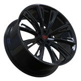 RVRN RV-MQ83 forged multi spoke Audi RS5 wheels with black finish, custom forged rims design, and lightweight performance engineering.