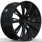 RVRN RV-MQ83 forged multi spoke wheels for McLaren 720S with black finish, premium custom design, and performance-focused construction.