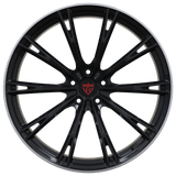 RVRN RV-MQ89 forged multi spoke black wheels for Porsche 911 with precision engineered fitment, lightweight performance structure and custom styling