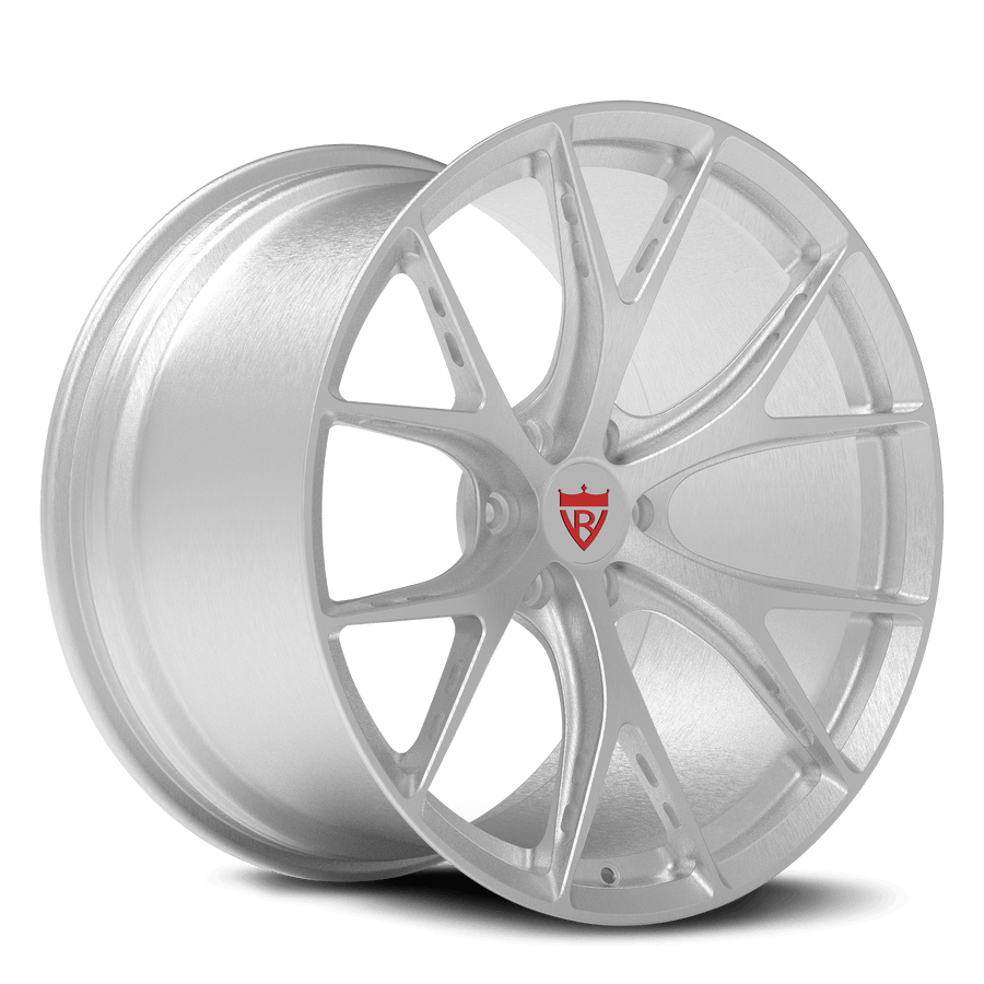RVRN RV-MR01 Viper wheels with custom 6-lug Y spoke deep concave forged design in brushed aluminum for Dodge Viper