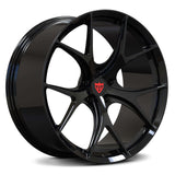 RVRN RV-MR05 Custom Forged Concave Wheels in Gloss Black for Corvette C8 | High-Performance Corvette C8 Rims