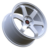 RVRN RV-MR121 white Alfa Romeo Stelvio forged wheels featuring custom 6 spoke design and lightweight forged construction