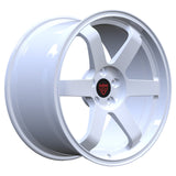 White RVRN RV-MR121 forged 6 spoke wheels for Maserati Ghibli with lightweight custom performance design
