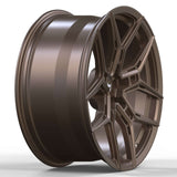matte bronze custom forged wheels Y spoke performance lightweight wheel engineering detail