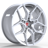 custom white wheels RVRN RV-MR616 spoke structure detail precision CNC forged wheel