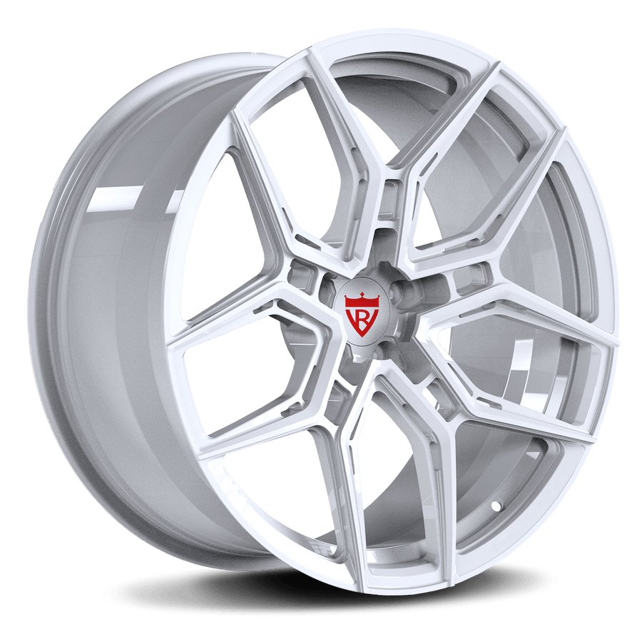 RVRN RV-MR616 custom forged white Y spoke wheels for Jeep Wrangler performance SUV build