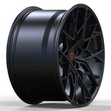 Audi A6 custom black mesh wheels featuring RVRN RV-MR625 1-piece forged construction and lightweight performance design