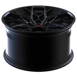 BMW 5 Series custom black mesh wheel featuring RVRN RV-MR625 lightweight 1-piece forged construction for performance applications