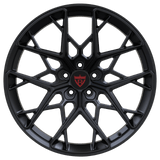 RVRN RV-MR625 custom black mesh wheel for Genesis G80, lightweight forged performance wheel design