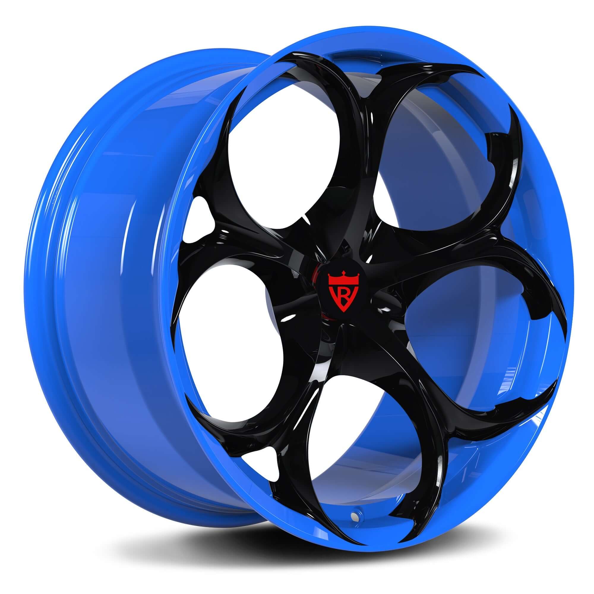 Blue RV-MS016 forged wheels for corvette lightweight performance wheel design