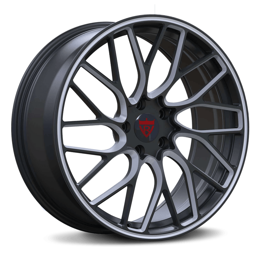 RVRN RV-MS1 custom forged Tesla Model X wheels in Gunmetal finish with lightweight one-piece construction