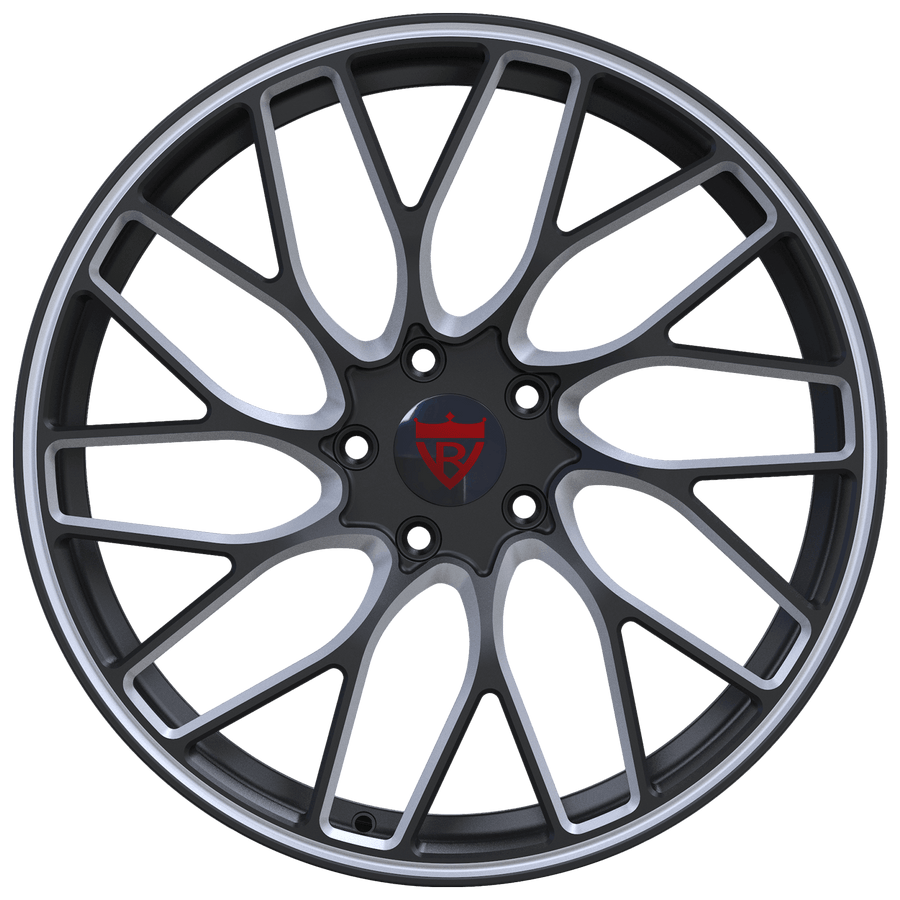RVRN RV-MS1 Gunmetal Tesla Model Y wheels featuring custom forged rims and premium EV fitment