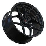 RVRN RV-MS101 black Tesla Model S rims with lightweight forged construction and premium concave profile