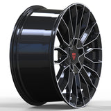 Lightweight performance forged wheels for Subaru BRZ with black and polished multi spoke styling