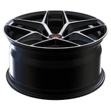 RVRN forged Subaru Impreza wheels with aggressive red and black multi spoke styling and lightweight construction