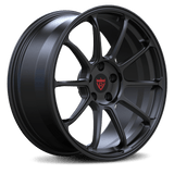 RVRN RV-MS62 custom forged Tesla multi spoke wheels in all gunmetal finish designed for lightweight Tesla performance applications