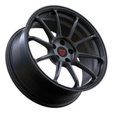 Custom Tesla Model 3 forged multi spoke wheels by RVRN Wheels finished in all gunmetal with lightweight performance engineering