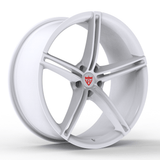RVRN RV-MS63B forged 5 spoke wheels for Porsche 911 in white, custom fitment and performance-focused design