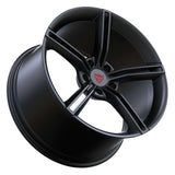 RVRN RV-MS63B forged 5 spoke wheels for Porsche Cayenne S in matte black, custom fitment performance rims