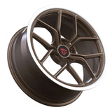 RVRN custom forged wheels Y spoke Lexus RX bronze white lightweight performance rims