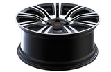 RVRN RV-MT082 Land Rover compatible forged multi spoke wheels black polished lightweight performance