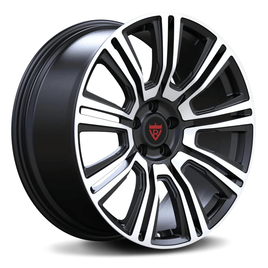 RVRN RV-MT082 Toyota wheels multi spoke forged design black with polished finish performance wheel