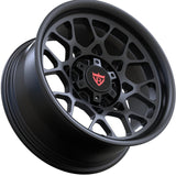 Custom forged black Toyota Supra wheel by RVRN Wheels with aggressive monoblock aftermarket styling