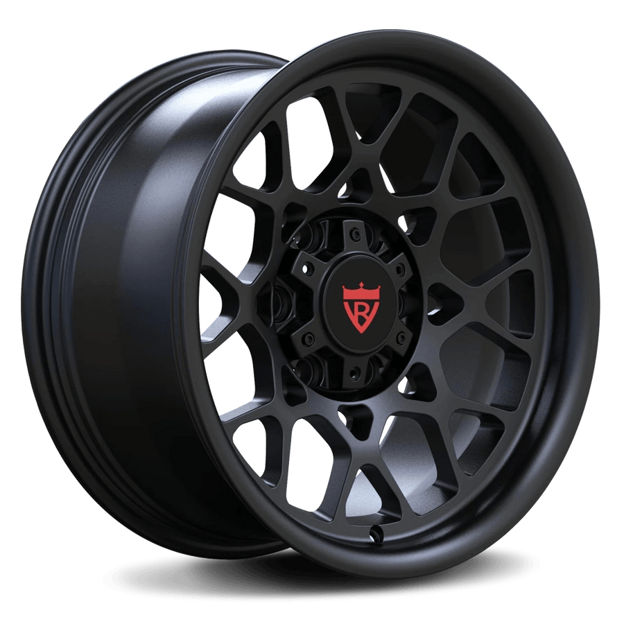 RVRN RV-MT113 custom forged black Toyota Tacoma wheel with lightweight monoblock performance design