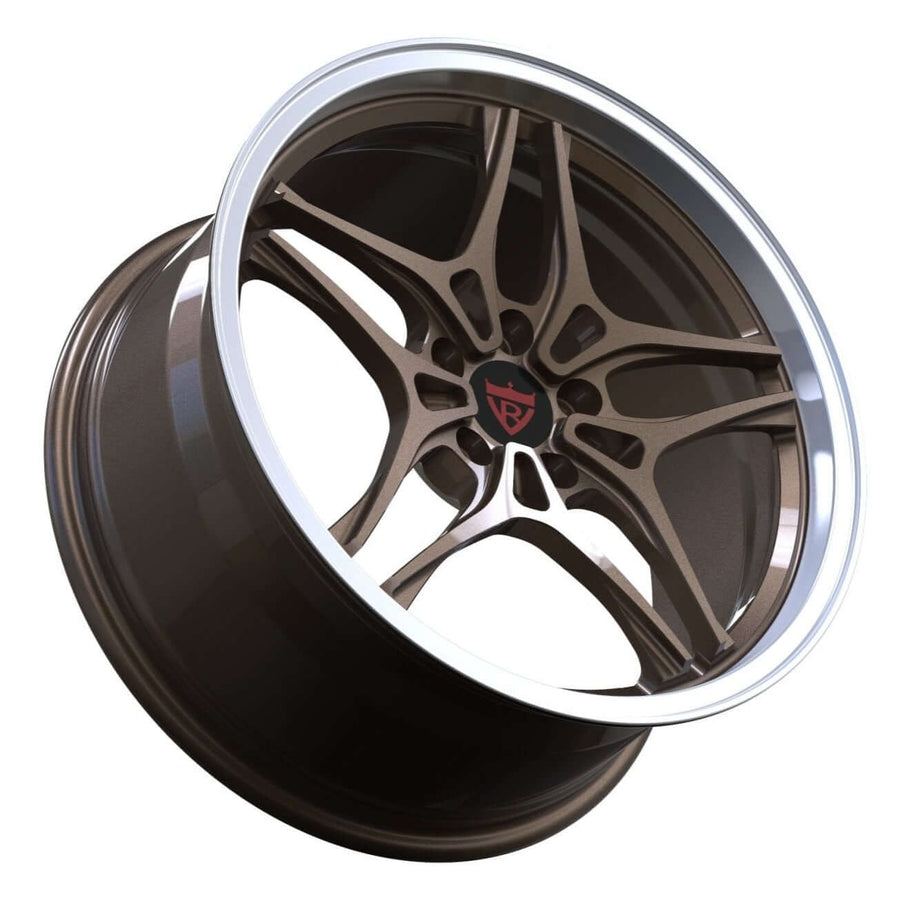 RVRN forged wheels for Toyota RAV4 RV-MT133 bronze polished lip custom lightweight Toyota wheels