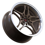 RVRN forged wheels for Toyota RAV4 RV-MT133 bronze polished lip custom lightweight Toyota wheels