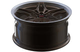 RVRN forged wheels for Honda Civic RV-MT133 bronze polished lip custom performance wheels