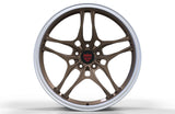 Custom forged Toyota Tacoma wheels RV-MT133 bronze with polished lip durable performance design