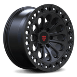 RVRN RV-MT352 matte black concave forged wheel for Toyota Tundra TRD Pro, featuring a bold concave profile, custom 1-piece forged construction, and personalized sizing options for performance truck builds.