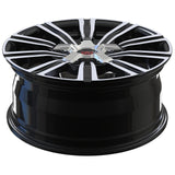 RVRN RV-MT426 Toyota custom forged 10 spoke wheel in black with polish finish, designed for personalized fitment and lightweight performance