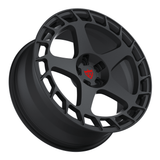 RVRN RV-MV122 Chevrolet Camaro ZL1 gloss black wheel featuring custom forged 1-piece construction, a smooth high-gloss finish, lightweight performance design and tailored fitment options for a personalized build.