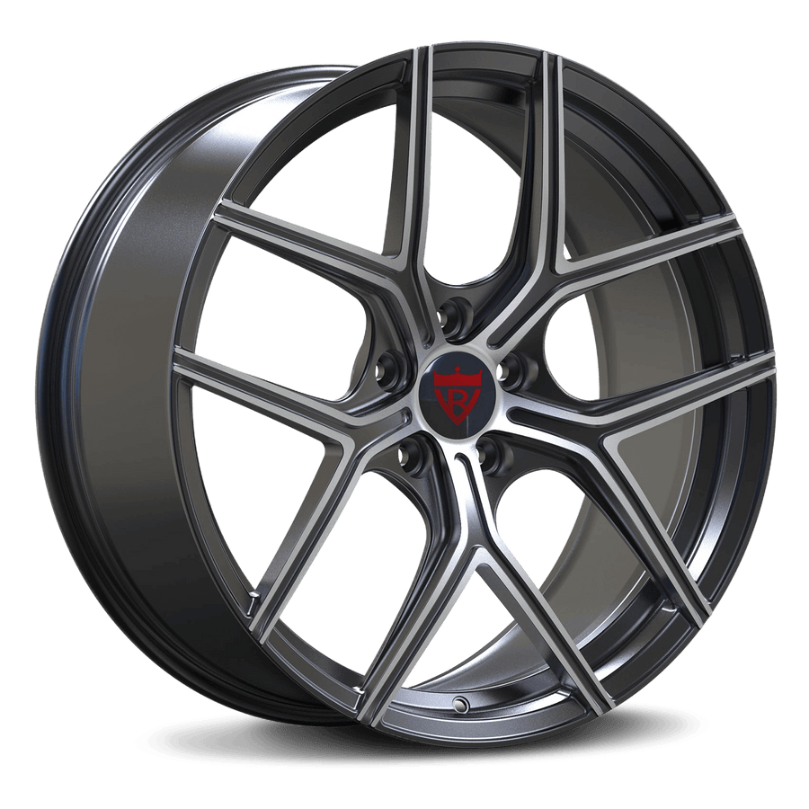 RVRN RV-S4 forged Tesla wheels Y spoke design in gunmetal finish performance wheel
