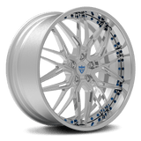 RVRN RV-T081 custom forged 2-piece deep dish Camaro ZL1 wheel in all polish finish, 18 and 22 inch custom Camaro rims with lightweight performance construction