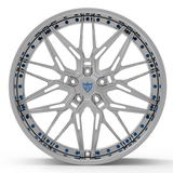 RVRN RV-T081 custom forged deep dish wheel for Ford Mustang GT in all polish finish, 18 and 22 inch lightweight performance rims with custom fitment options