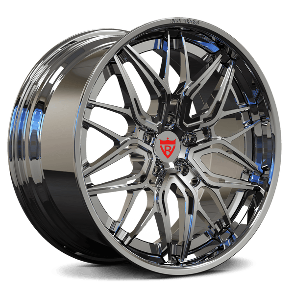 RVRN RV-T081 hidden screws forged chrome wheels for Corvette C8 with lightweight custom performance fitment