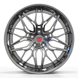 RVRN RV-T081 chrome forged hidden screws wheels for Corvette C8 E-Ray custom lightweight wheel package