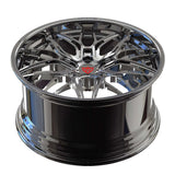 RVRN RV-T081 custom hidden screws chrome wheels for Corvette C8 Z06 featuring forged multi spoke construction