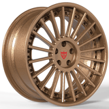 RVRN RV-TR66 custom forged multi-spoke wheel for BMW X7 in bronze, 2-piece lightweight wheel construction with custom sizing and personalized design