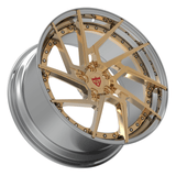 chrome gold custom forged wheels multi spoke premium finish  styling