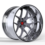 RVRN RV-DR08D chrome deep dish wheels custom deep concave wheels for Corvette