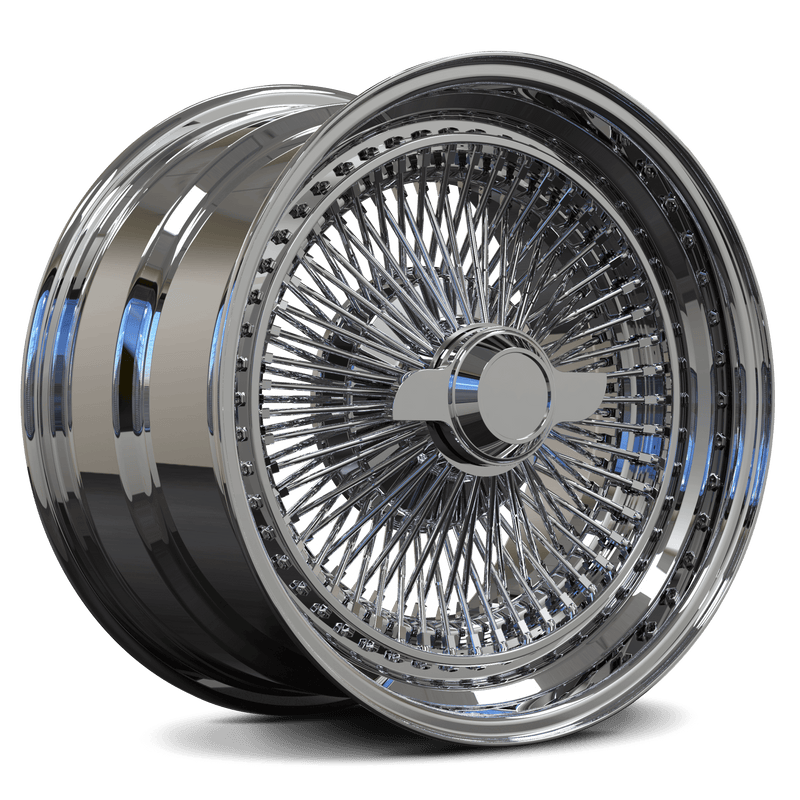 CUSTOM OLD SCHOOL& CLASSIC WIRE WHEELS: DR90 FORGED 2-PIECE-1990 Corvette Chrome Rims 