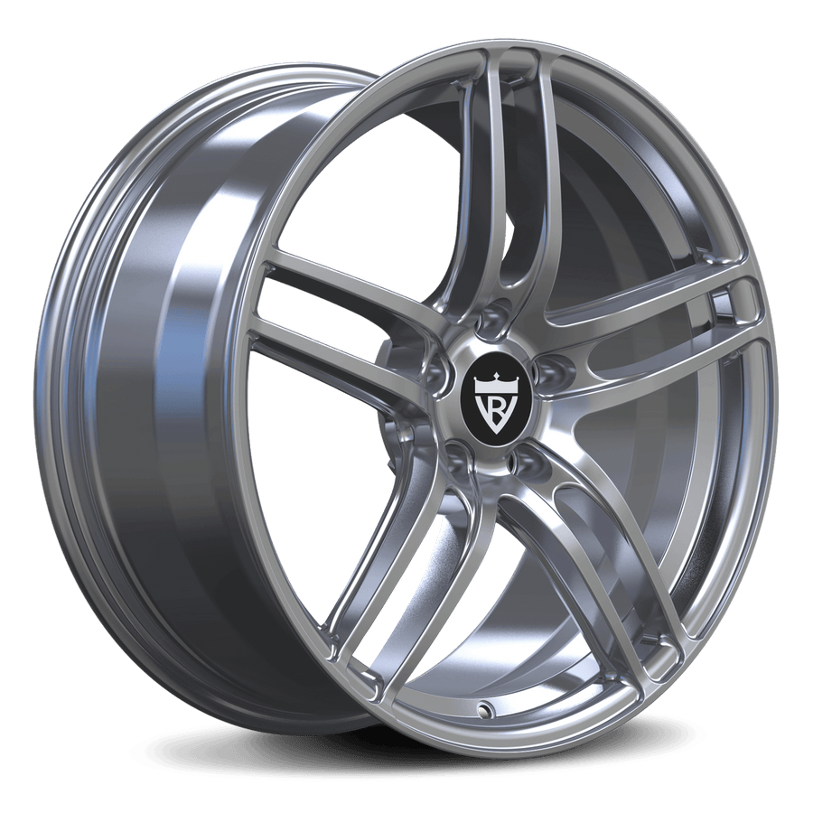 RVRN RV-MAS3 forged 5 spoke Audi wheels in silver finish clean symmetrical design