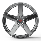 AWD optimized Subaru rims chrome 5 spoke forged wheel with improved rotation