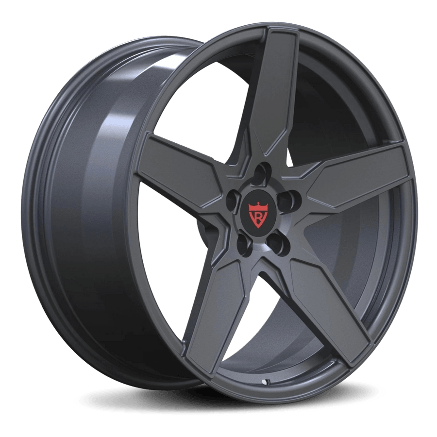 RVRN RV-MS193 Subaru 5 spoke forged wheel in gunmetal finish for WRX performance build